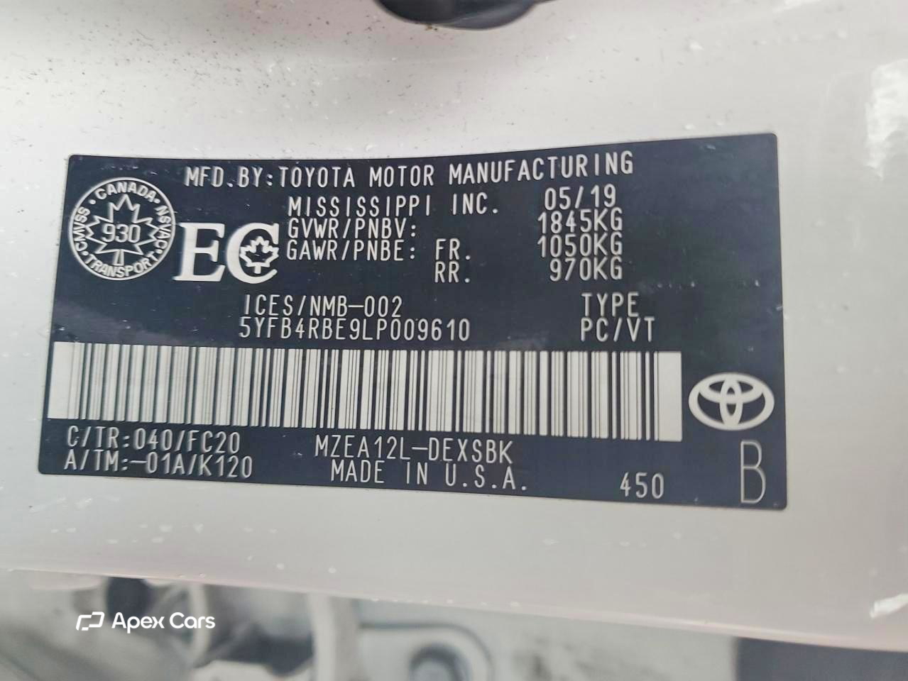 Toyota Corolla 2020