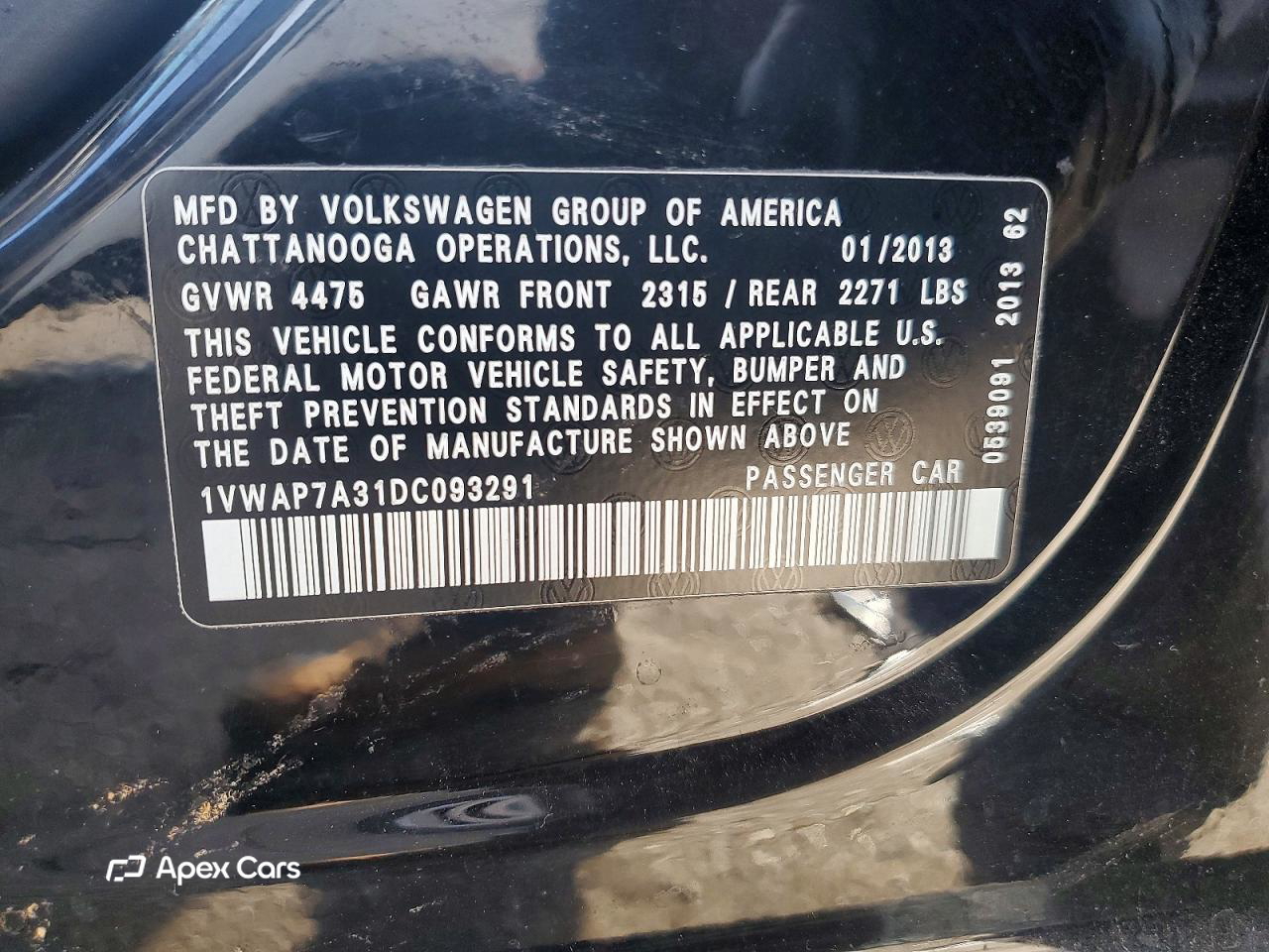 Volkswagen Passat 2013
