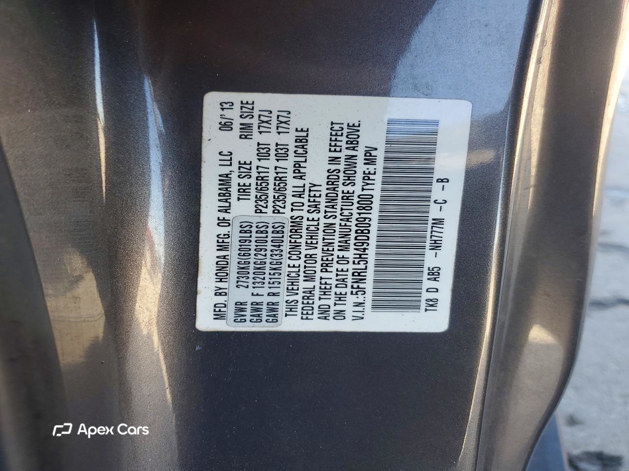 Honda Odyssey 2013