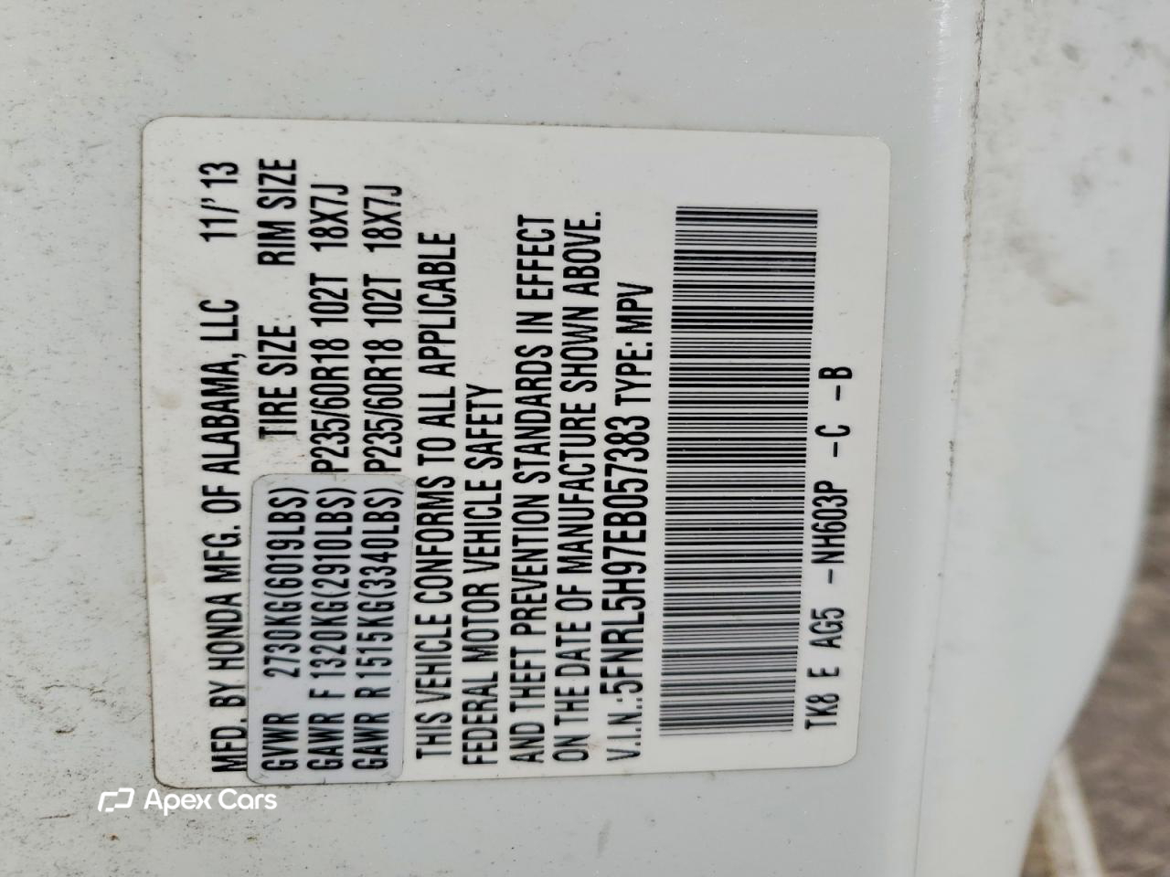 Honda Odyssey 2014