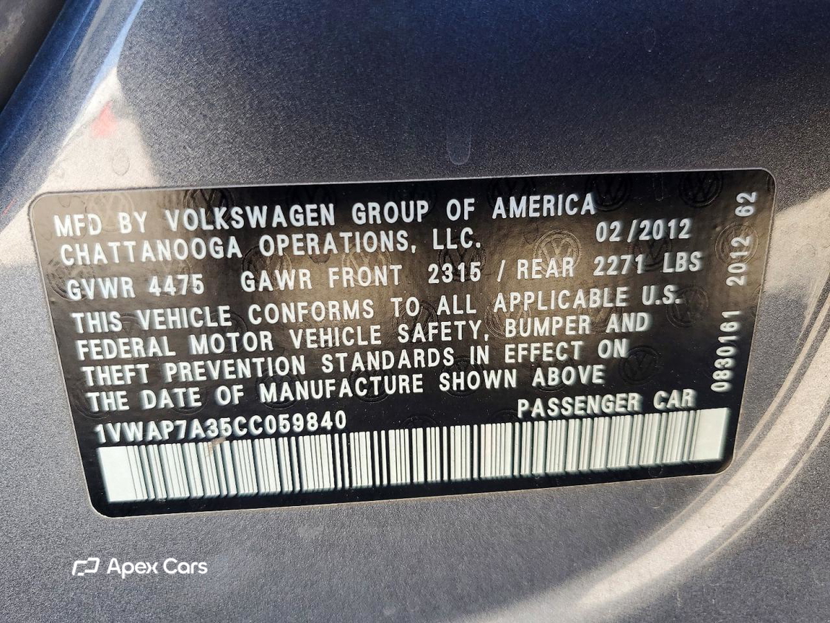 Volkswagen Passat 2012