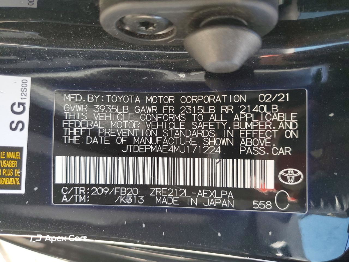 Toyota Corolla 2021