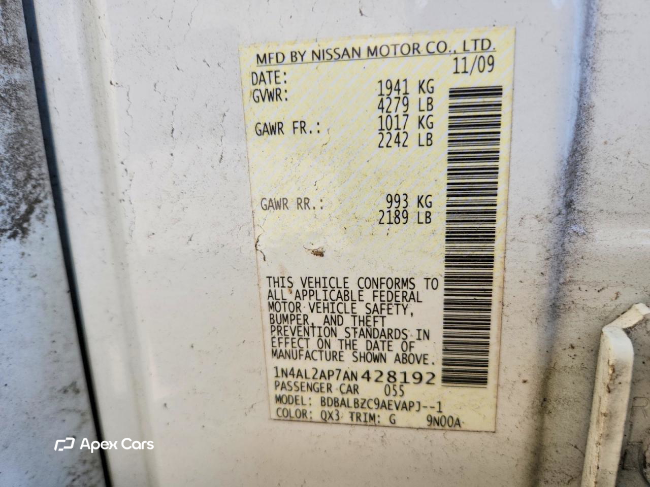Nissan Altima 2010