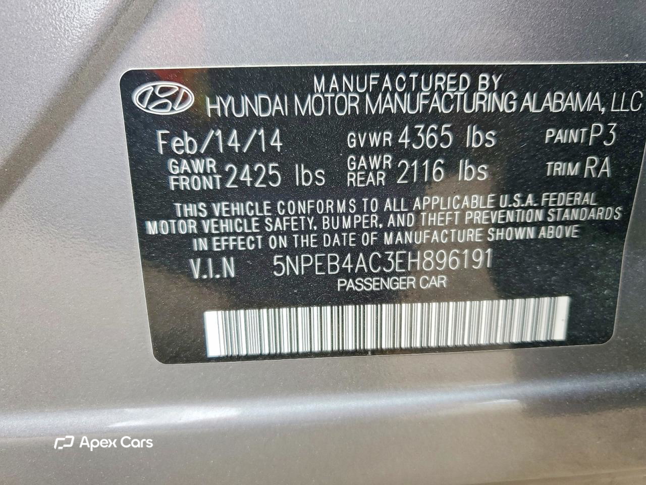 Hyundai Sonata 2014
