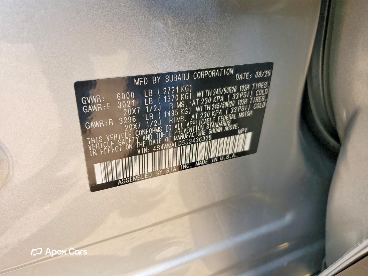 Subaru Ascent 2025