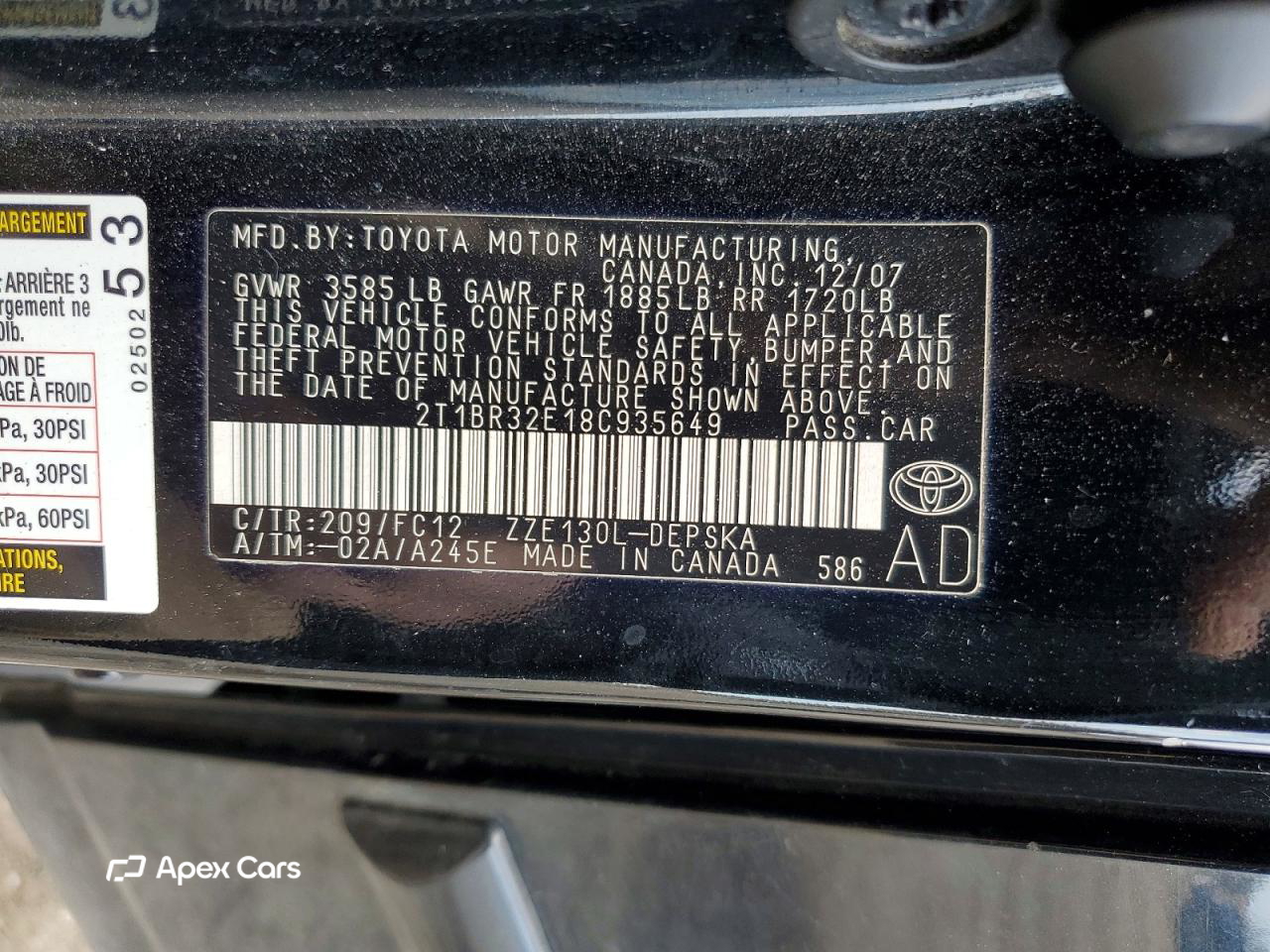 Toyota Corolla 2008