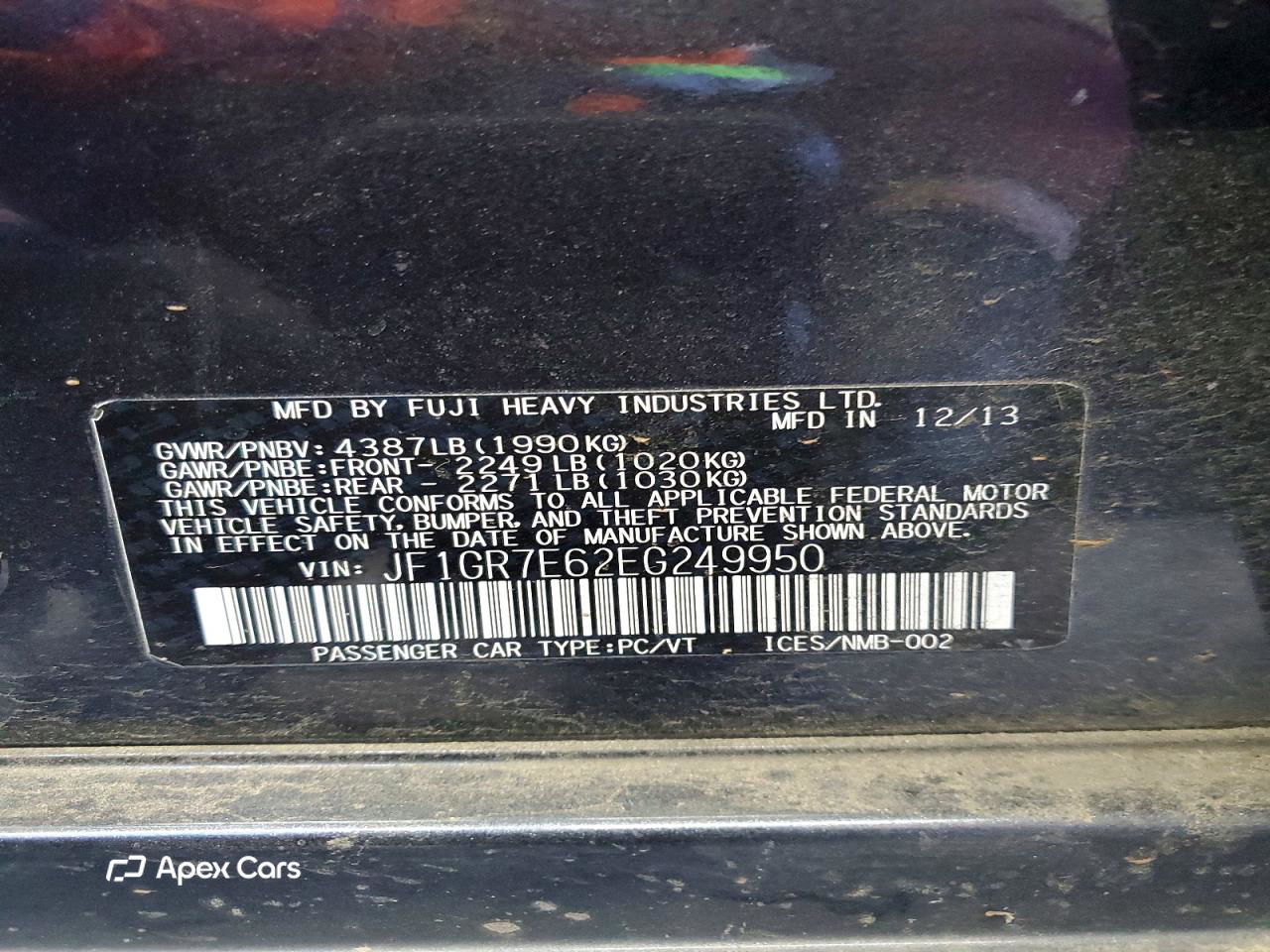 Subaru WRX 2014