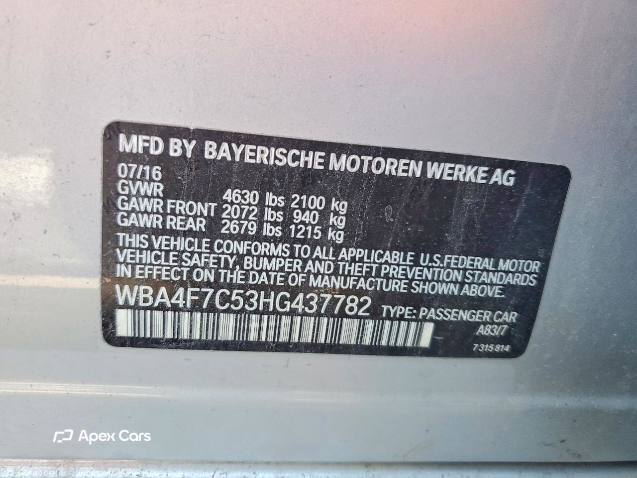 BMW Series 4 2017