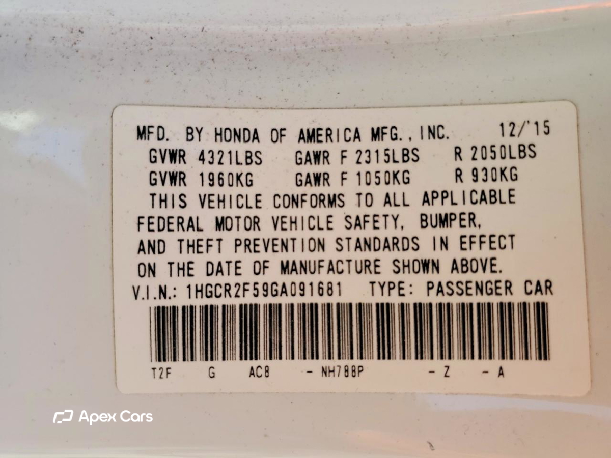 Honda Accord 2016