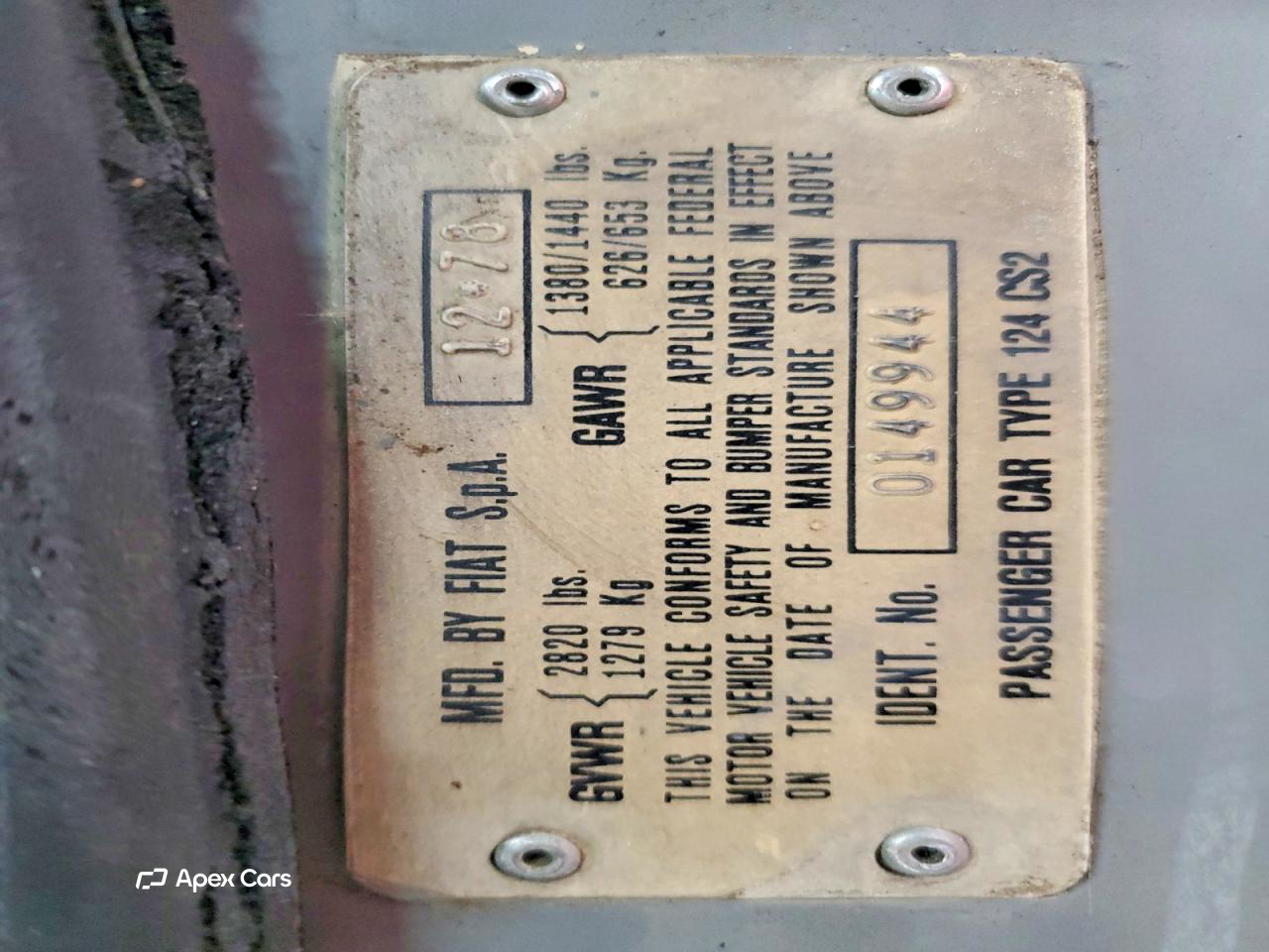 Fiat 124 Spider 1979