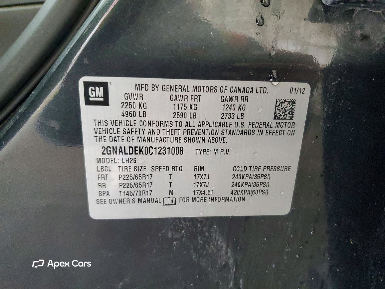 Chevrolet Equinox 2012