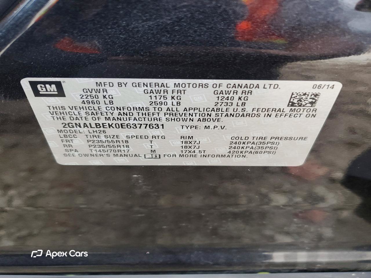 Chevrolet Equinox 2014