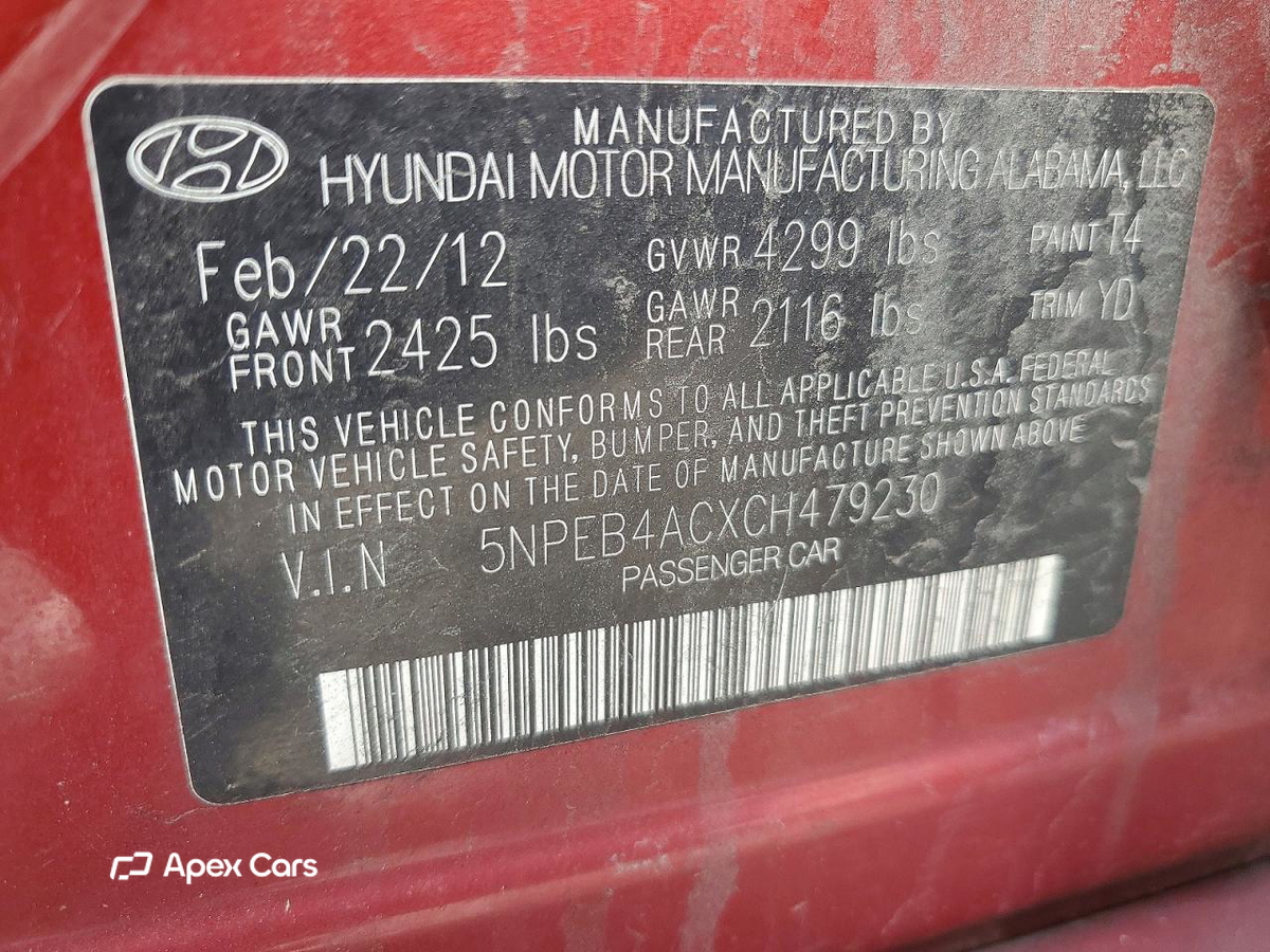 Hyundai Sonata 2012
