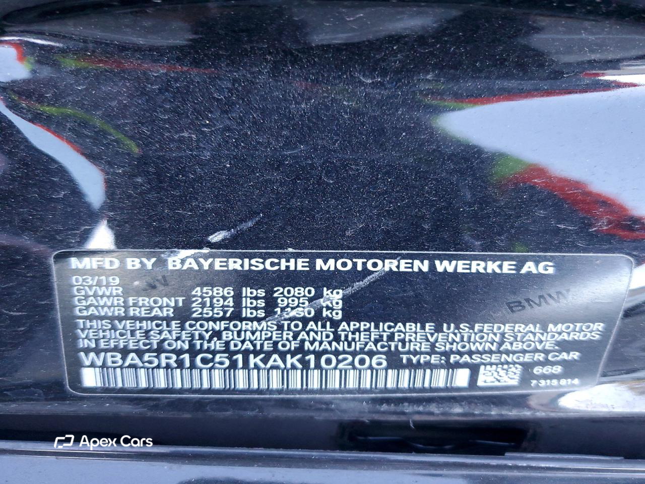 BMW Series 3 2019