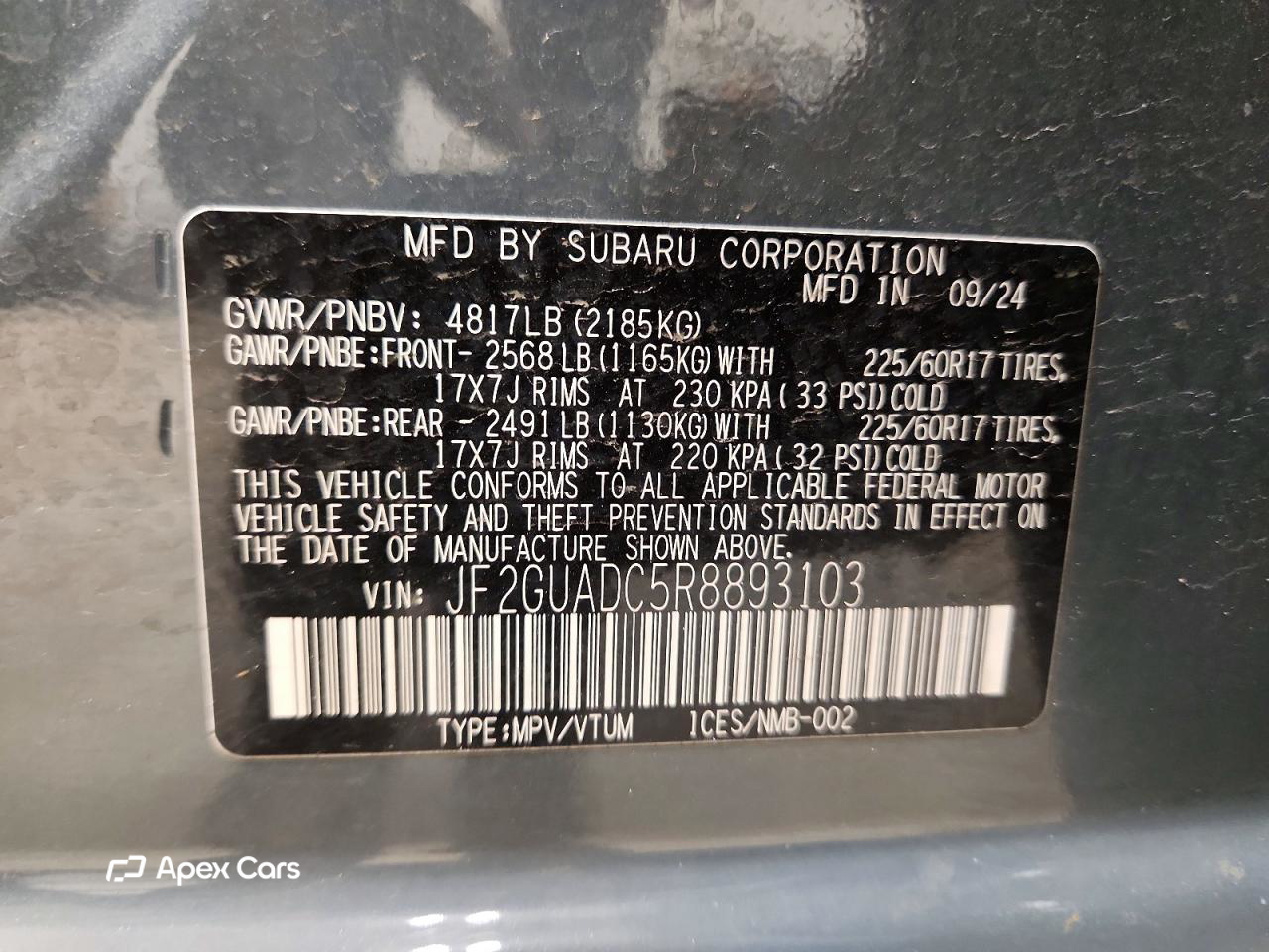 Subaru XV 2024