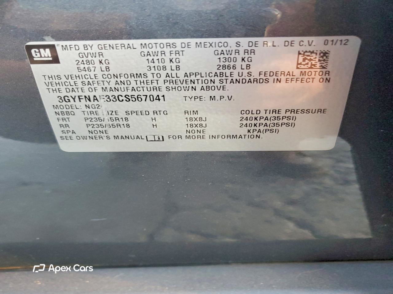 Cadillac SRX 2012