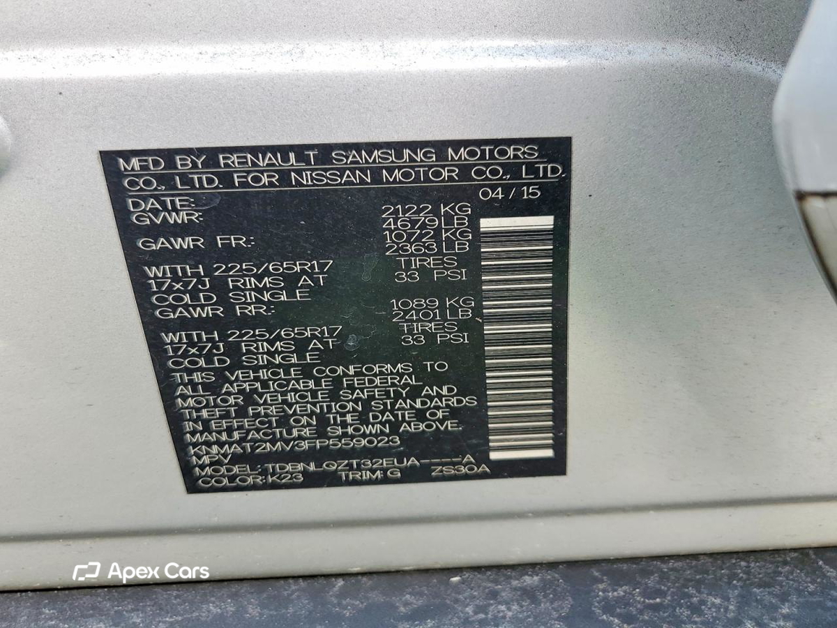 Nissan Rogue 2015