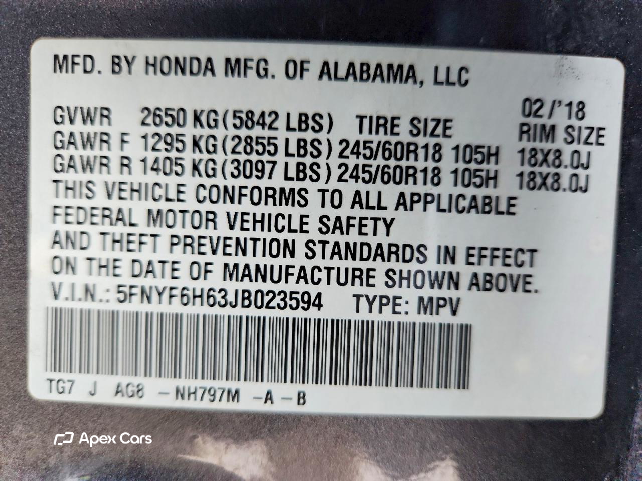 Honda Pilot 2018