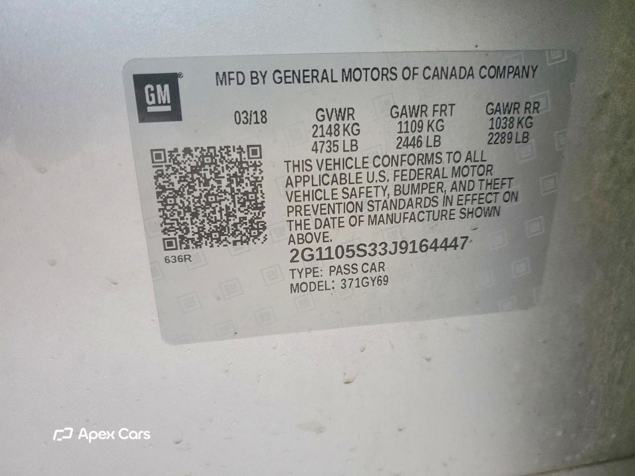 Chevrolet Impala 2018