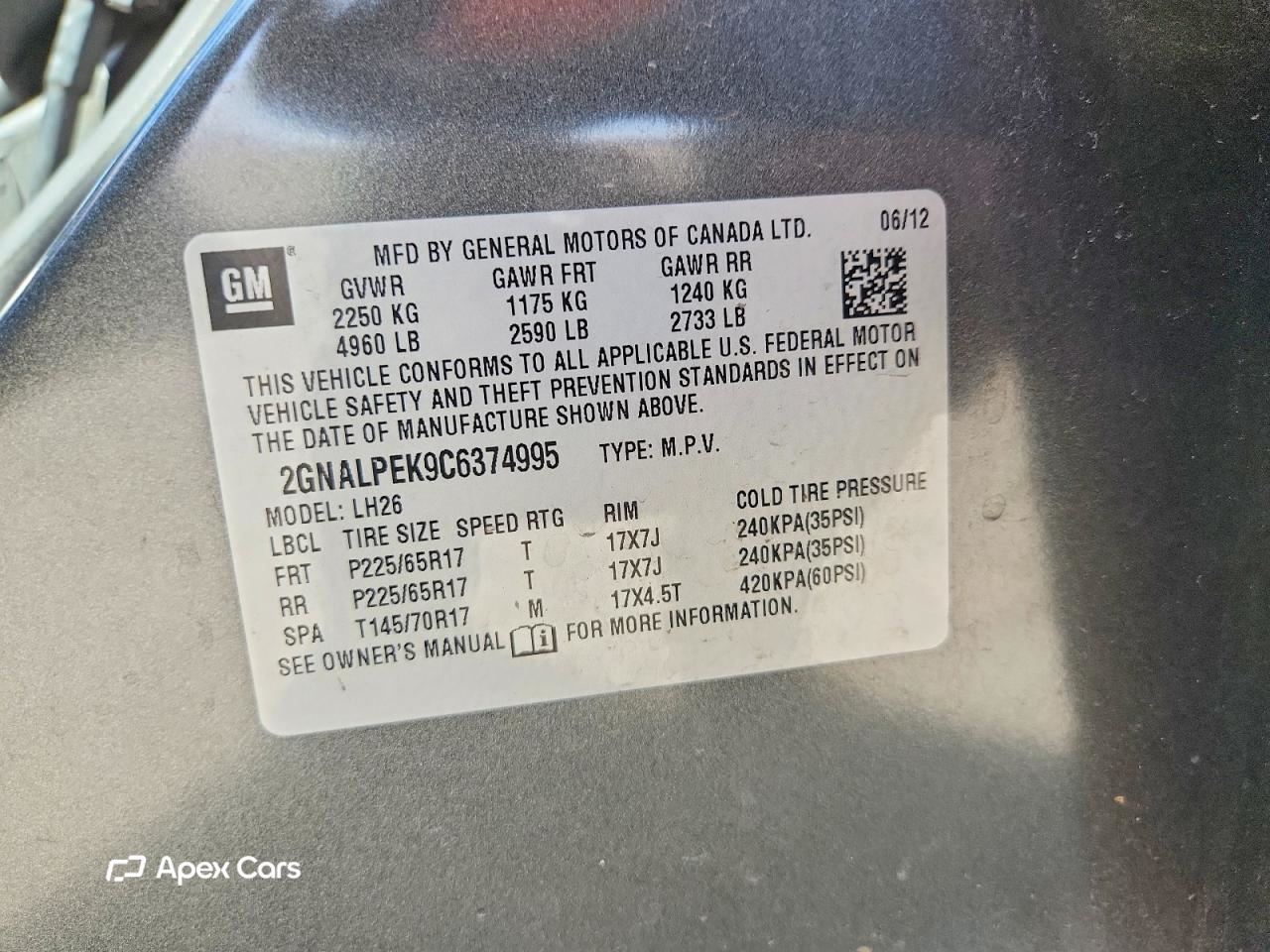 Chevrolet Equinox 2012