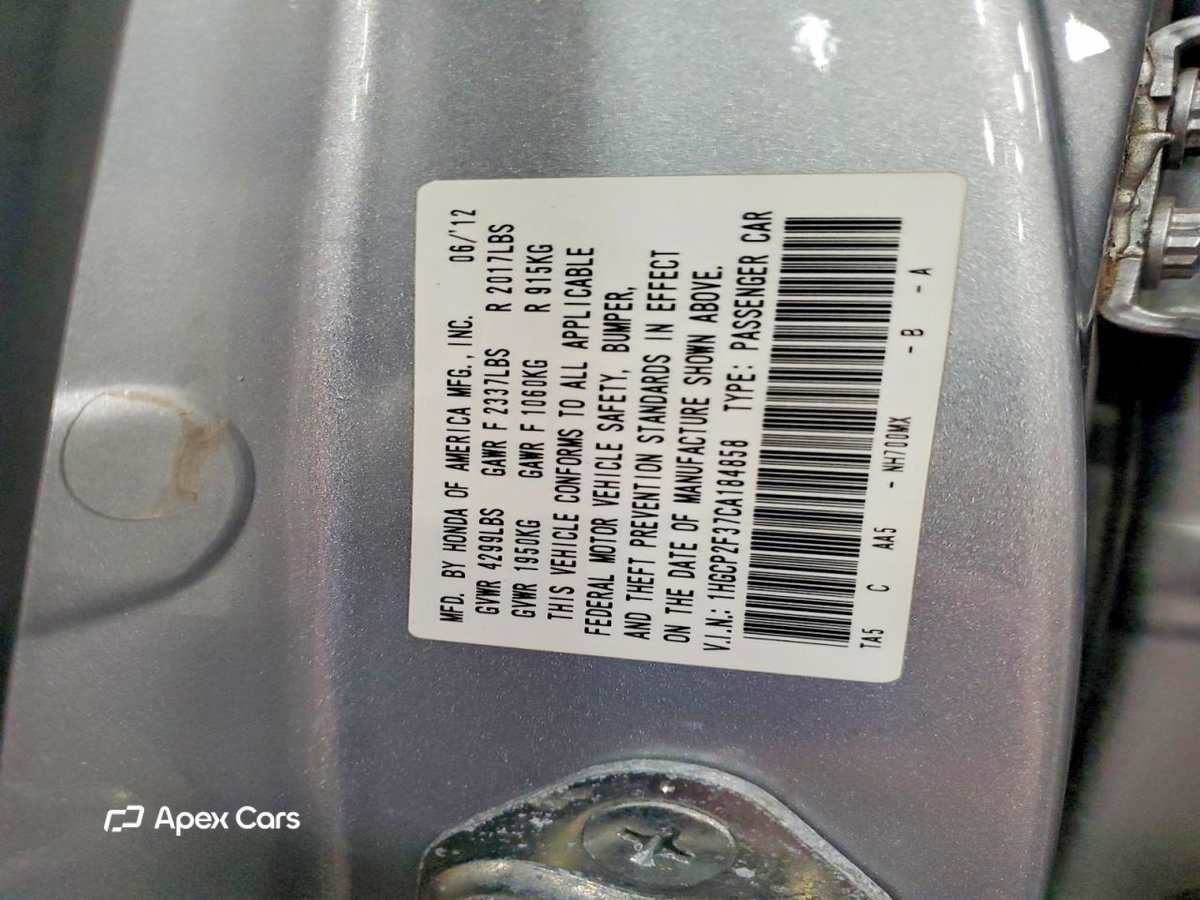Honda Accord 2012