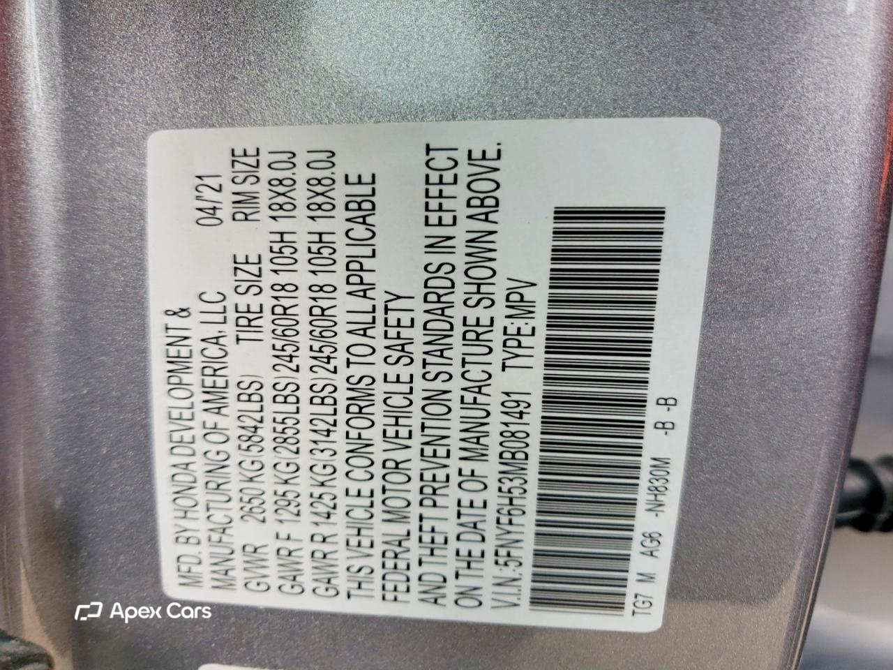 Honda Pilot 2021