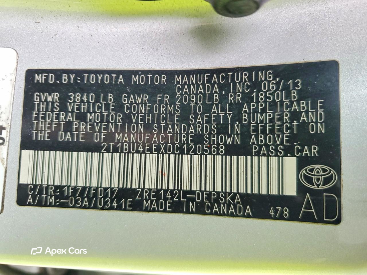 Toyota Corolla 2013