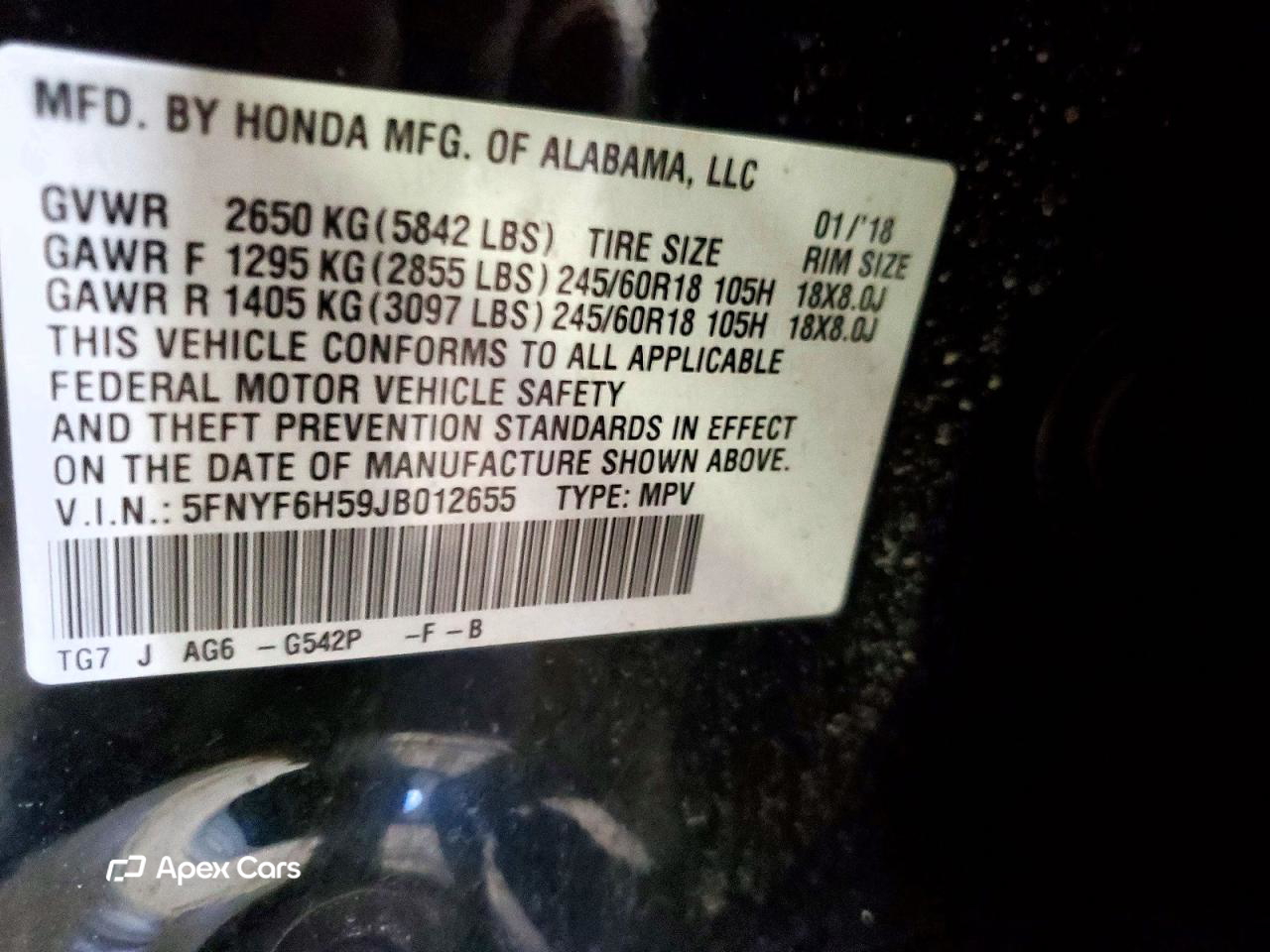 Honda Pilot 2018