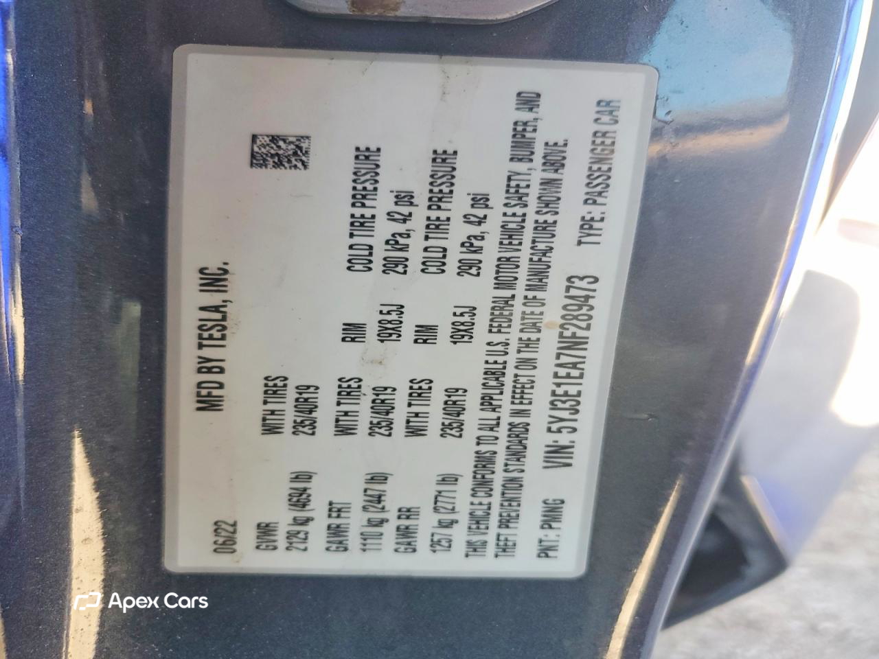 Tesla Model 3 2022