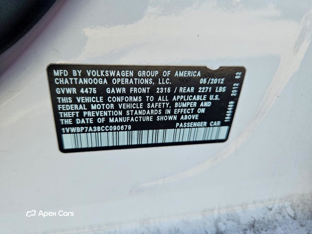 Volkswagen Passat 2012