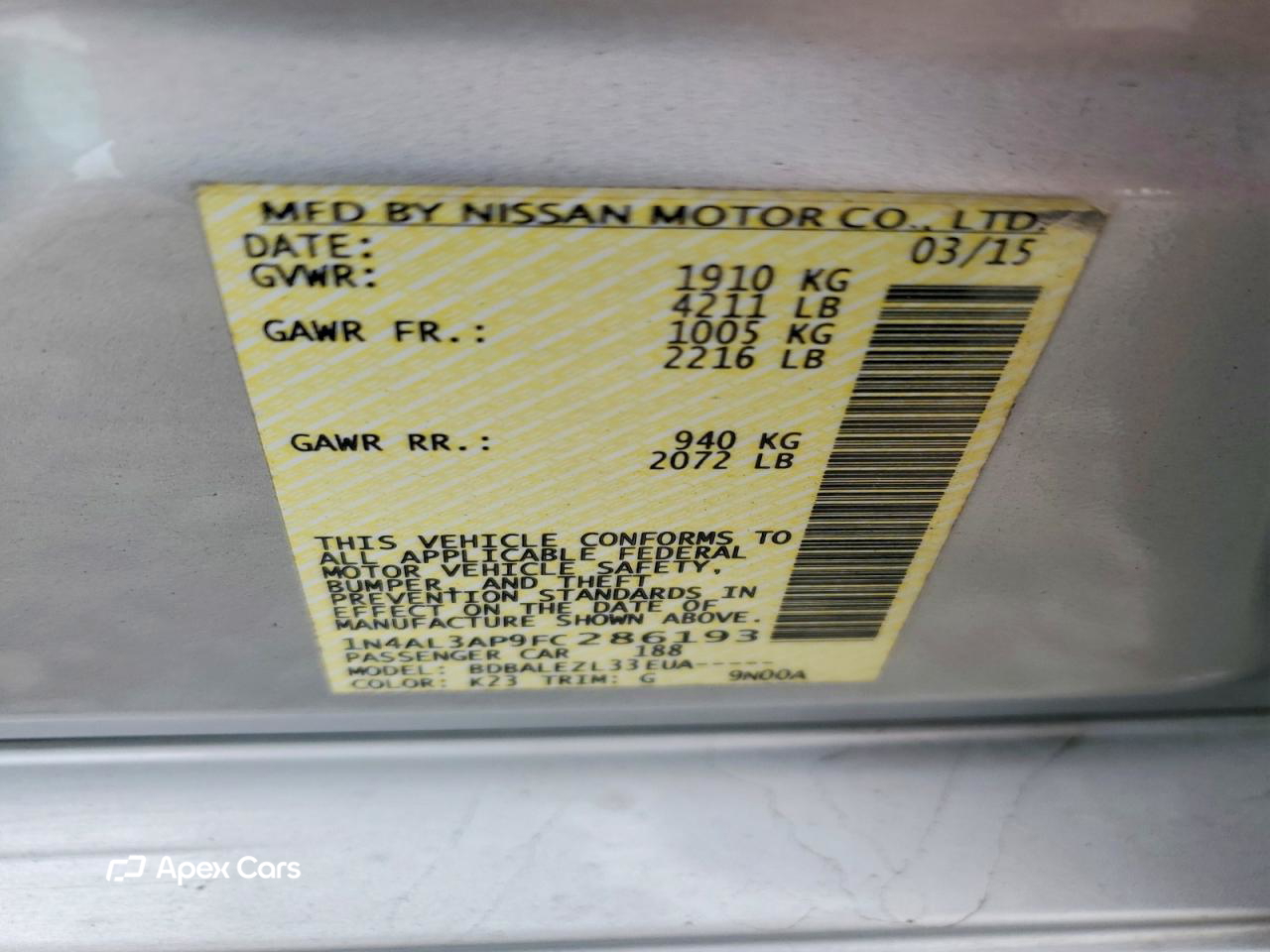 Nissan Altima 2015