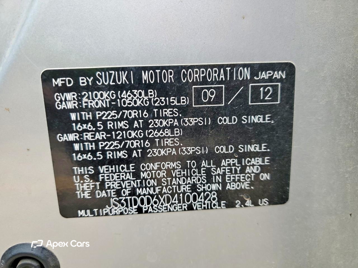 Suzuki Grand Vitara 2013