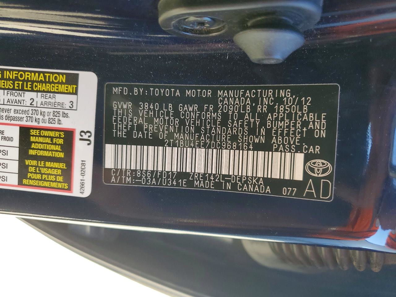 Toyota Corolla 2013