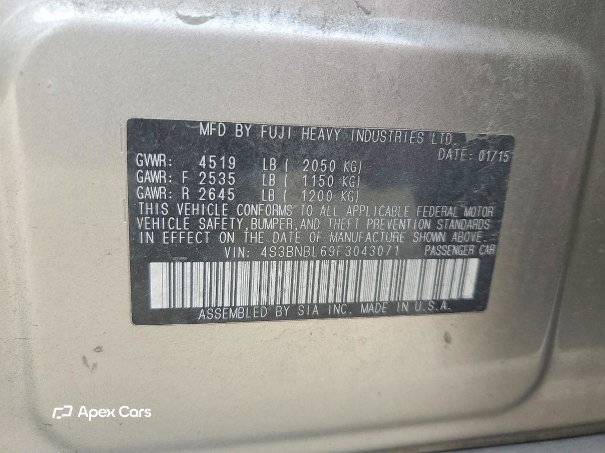 Subaru Legacy 2015