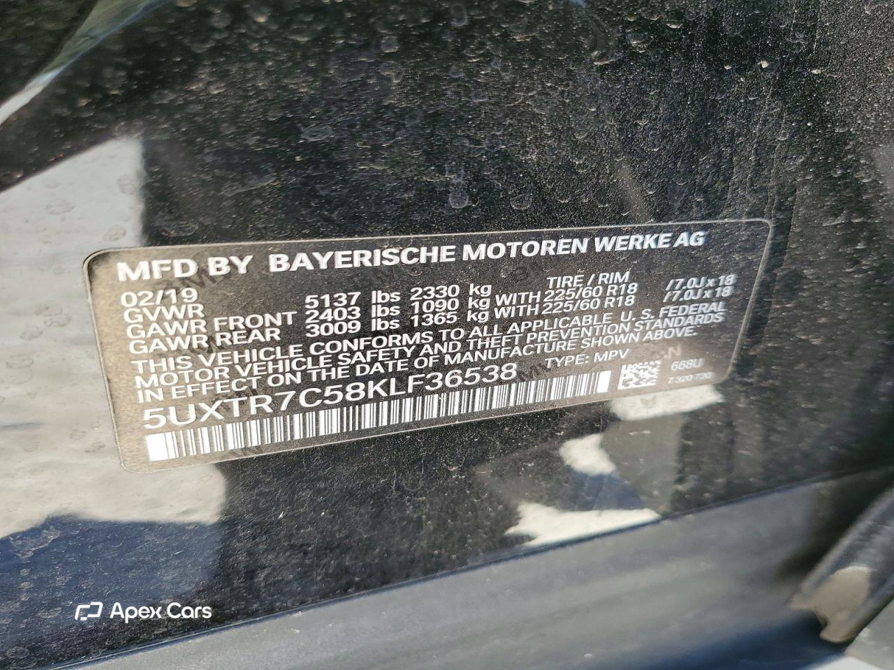 BMW X3 2019