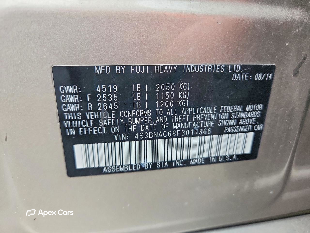 Subaru Legacy 2015
