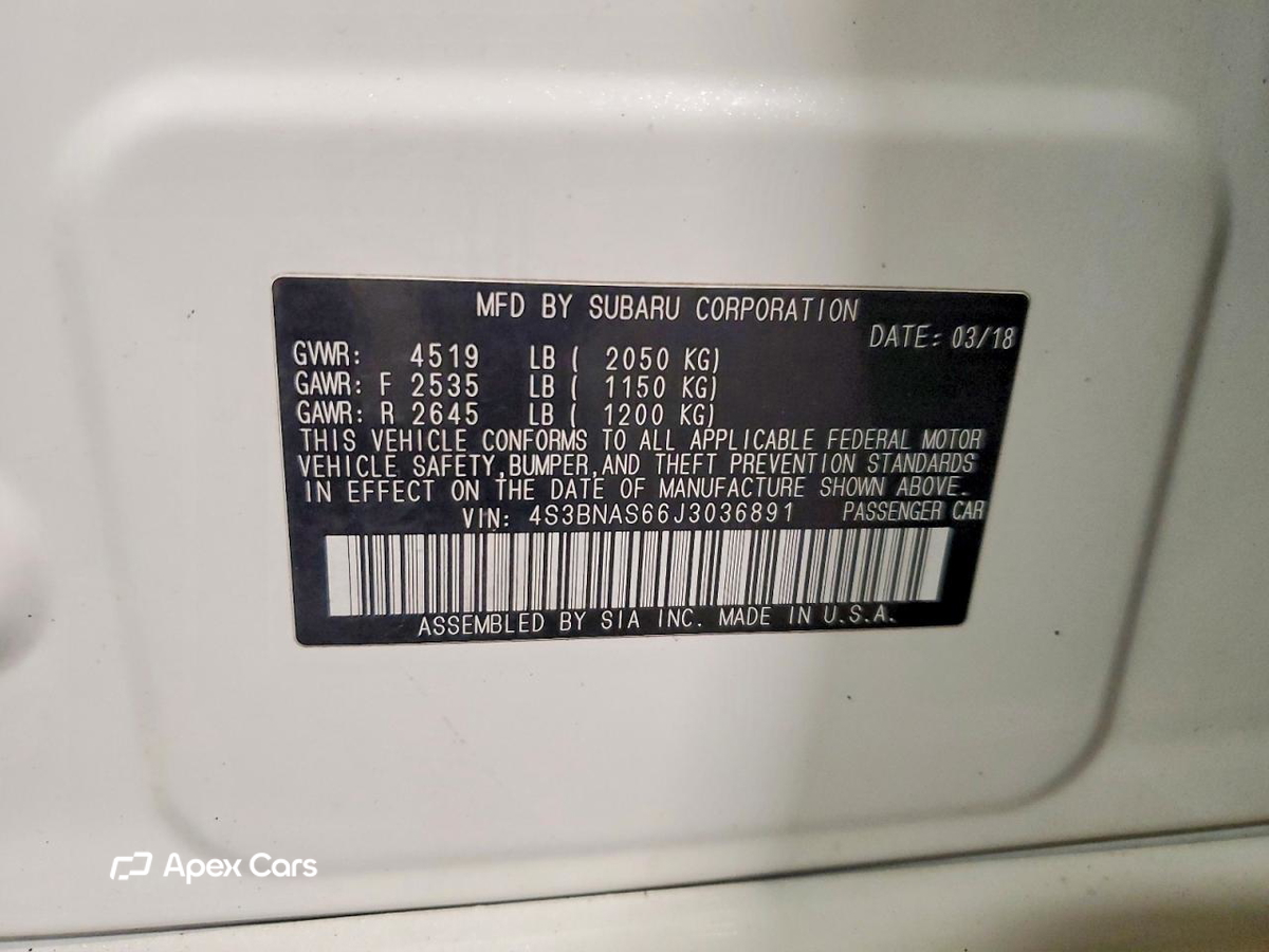 Subaru Legacy 2018