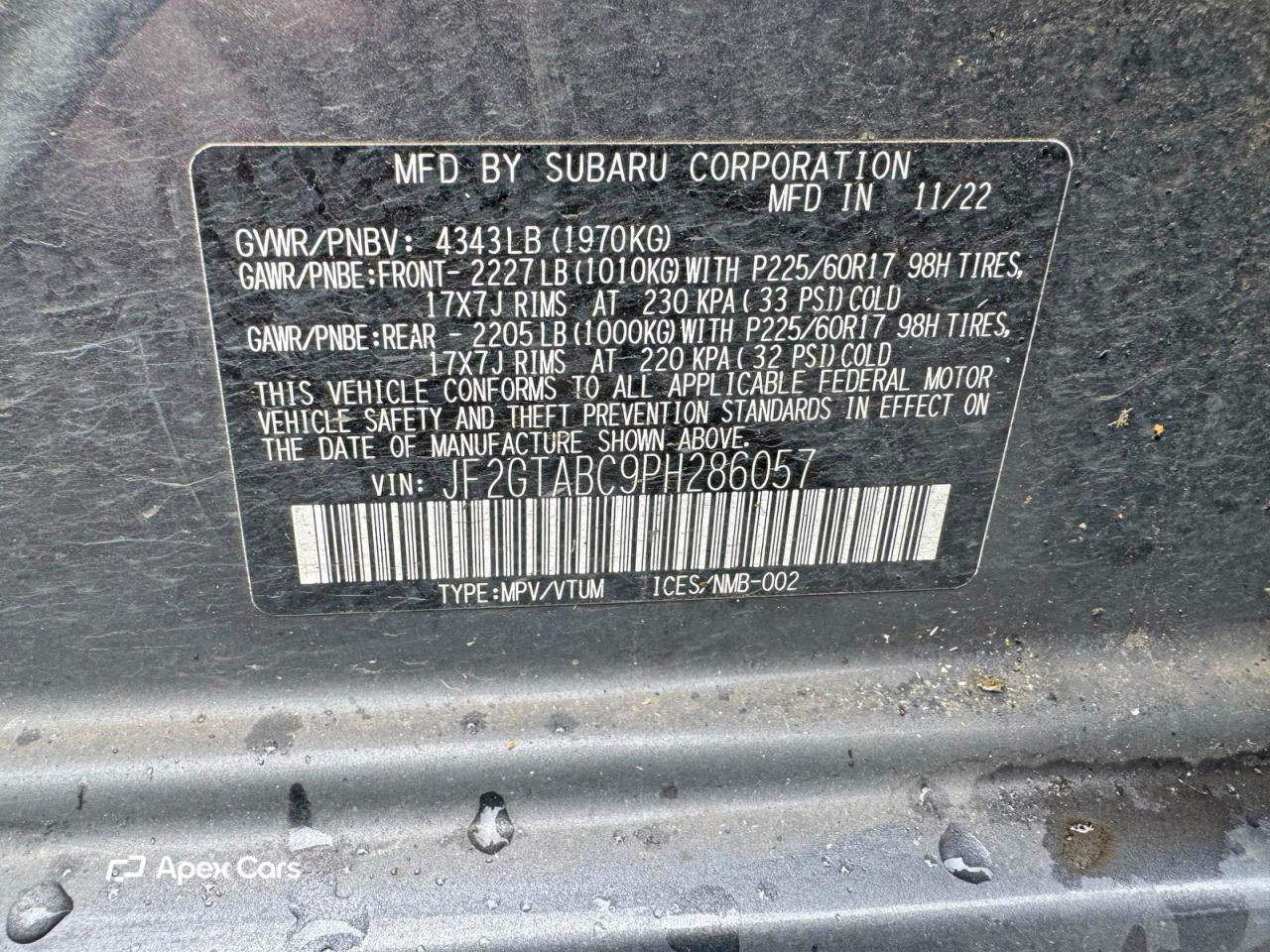 Subaru XV 2023