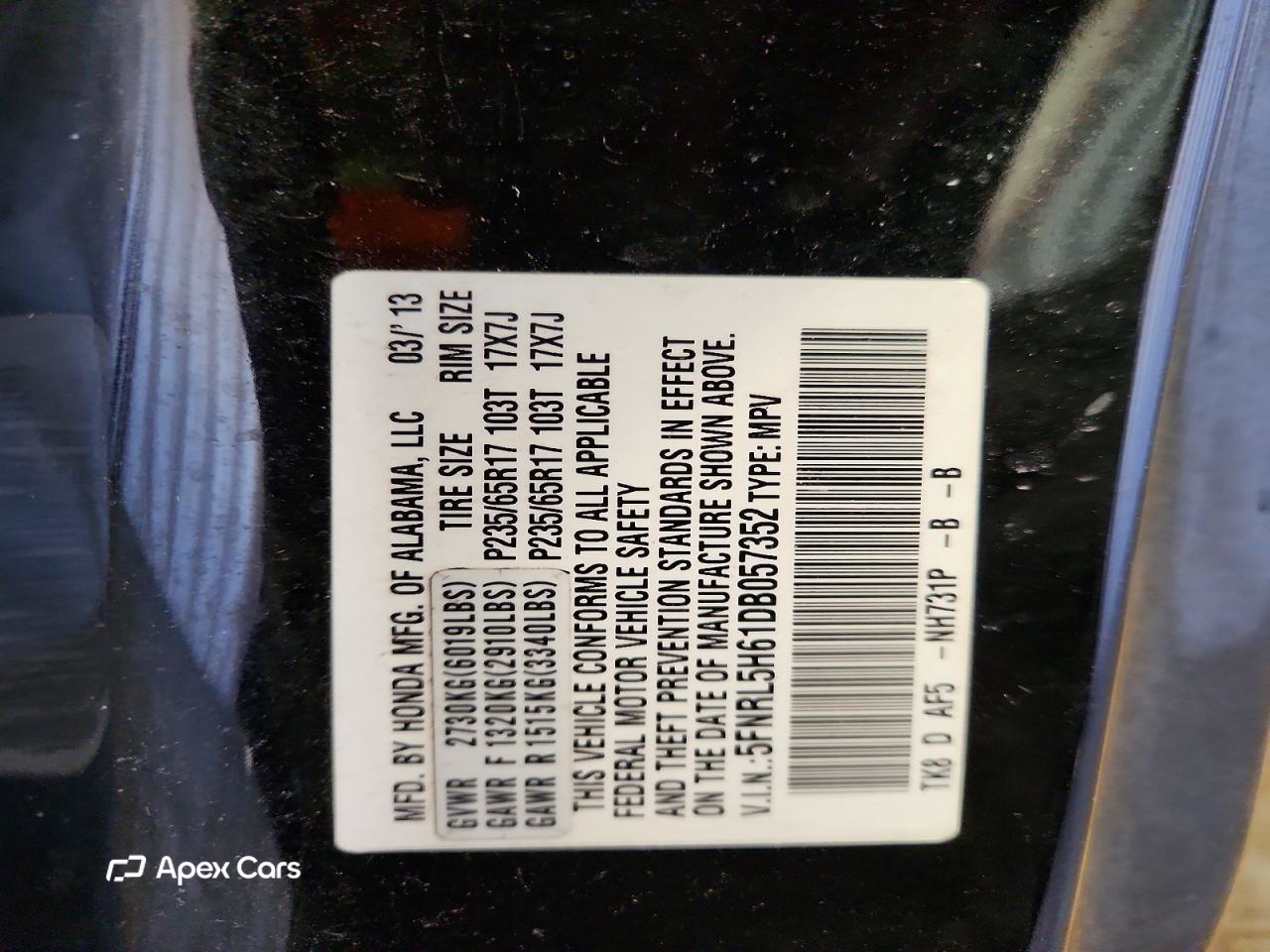 Honda Odyssey 2013