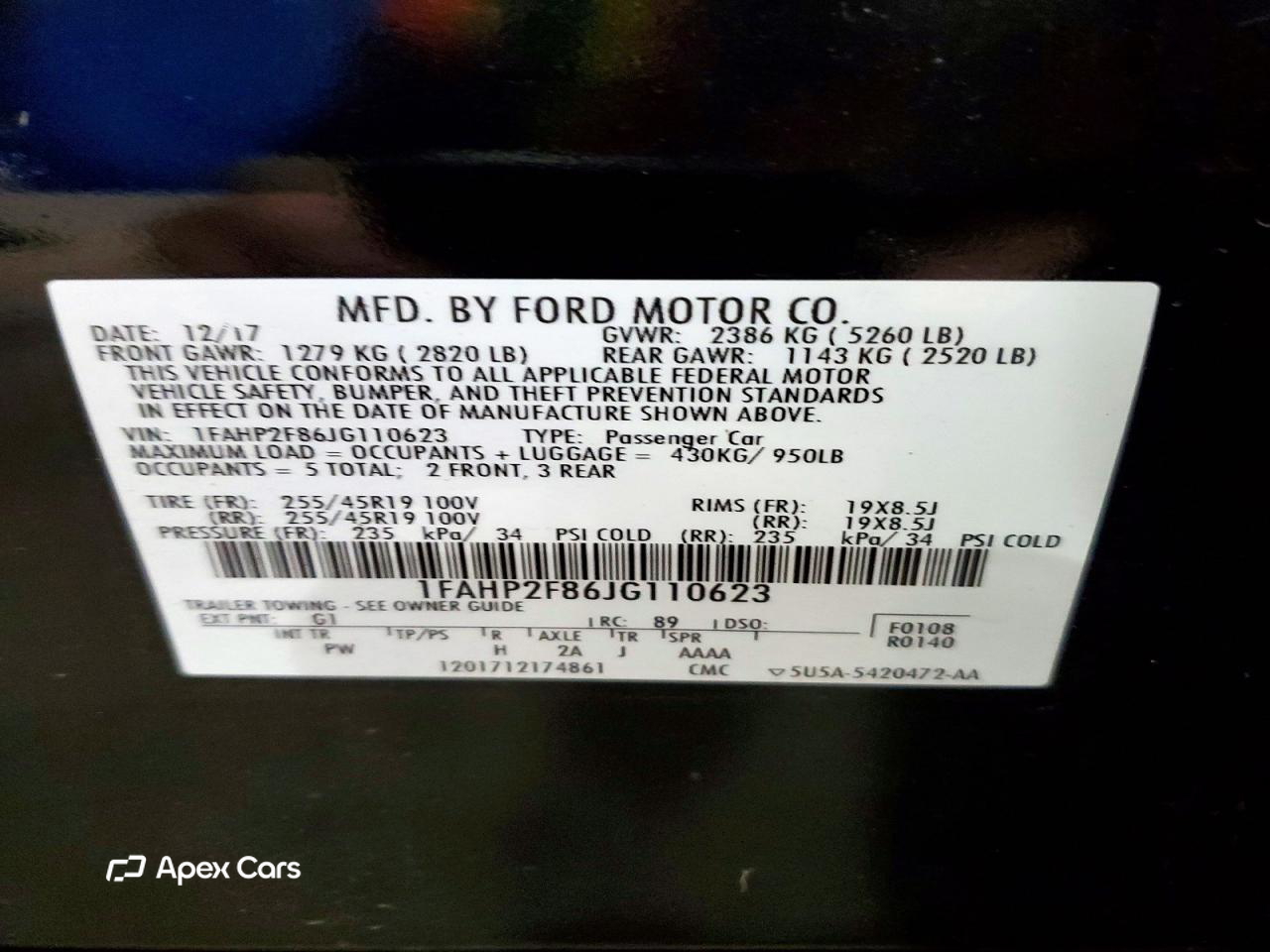 Ford Taurus 2018