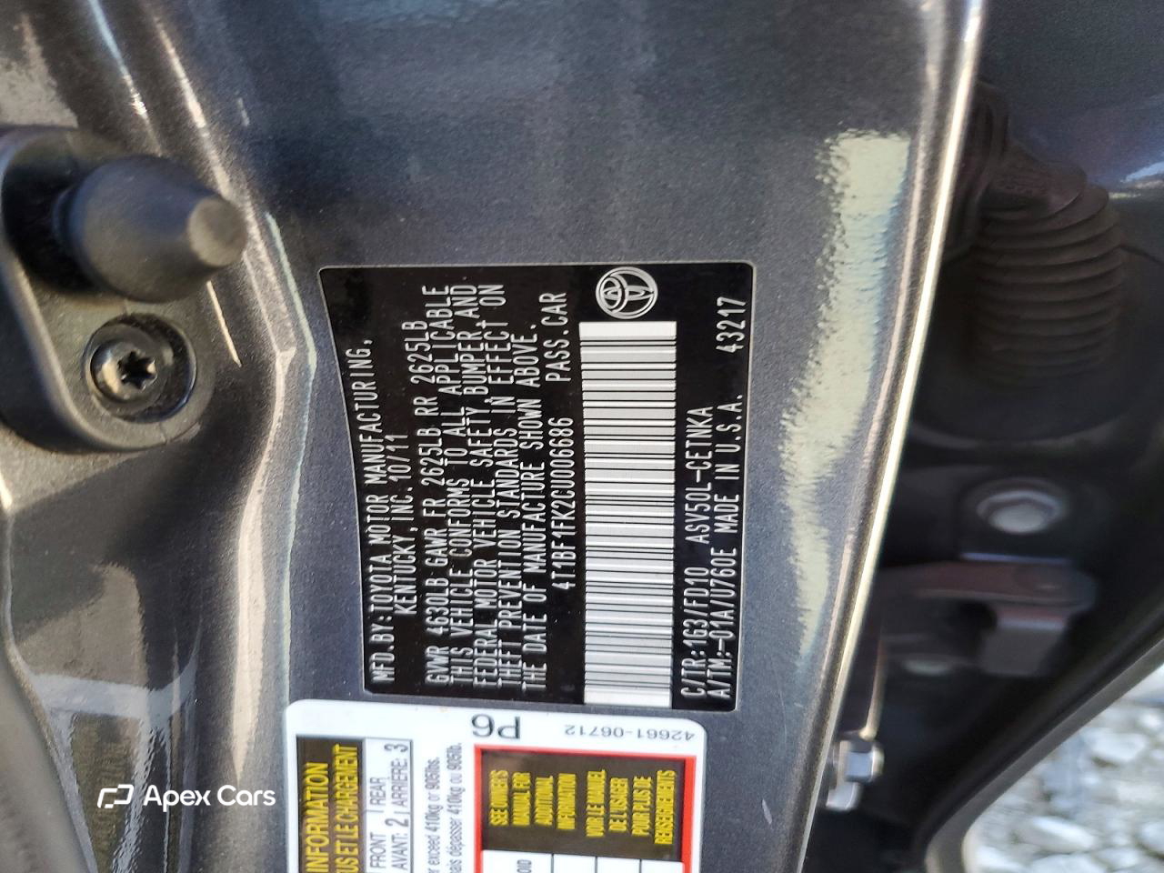 Toyota Camry 2012