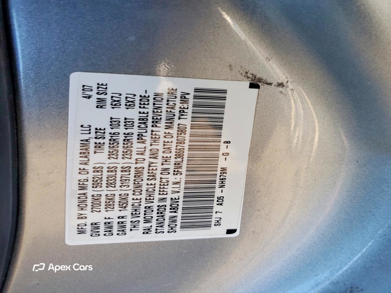 Honda Odyssey 2007