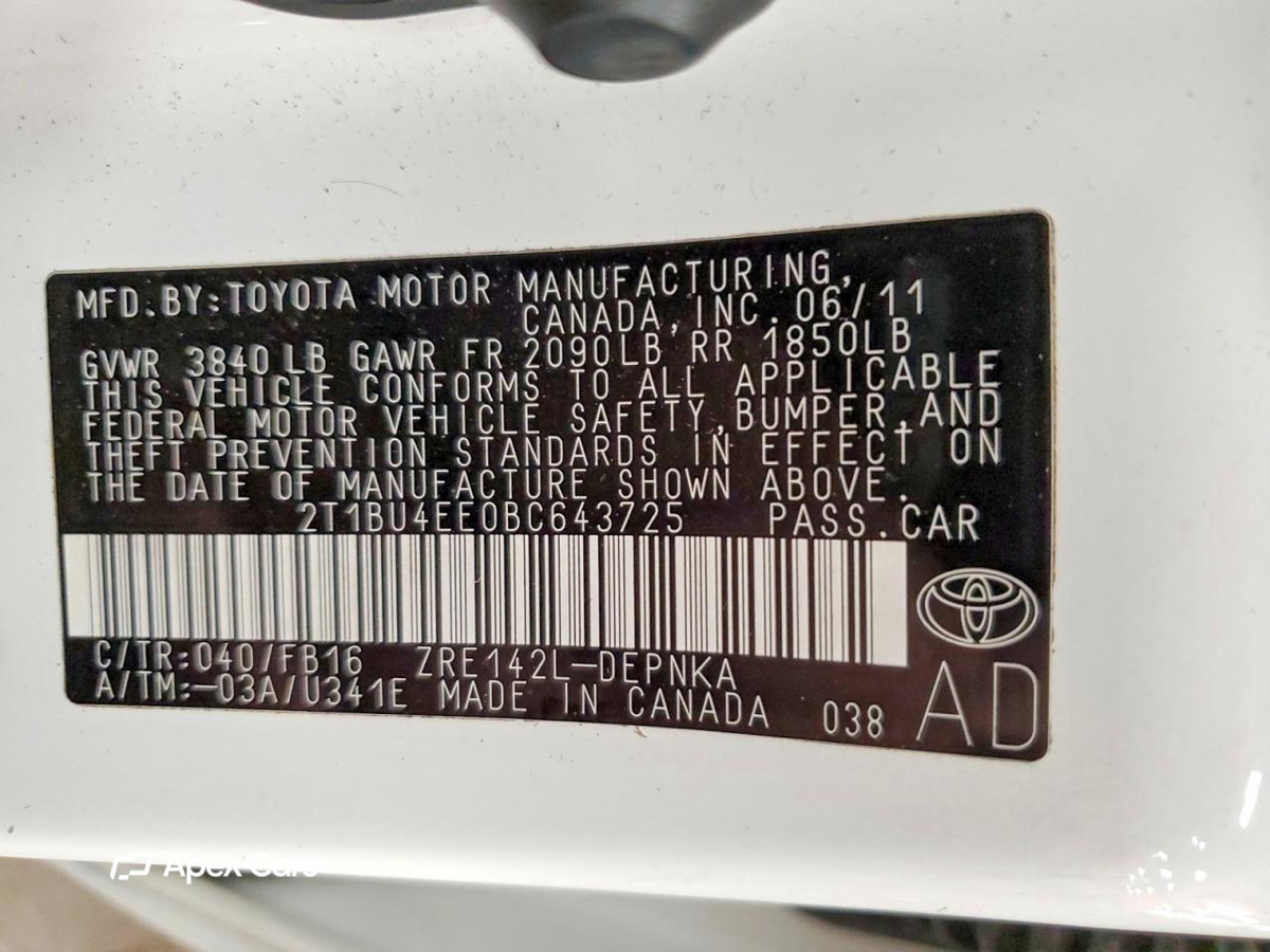 Toyota Corolla 2011