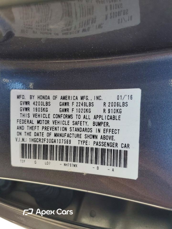 Honda Accord 2016