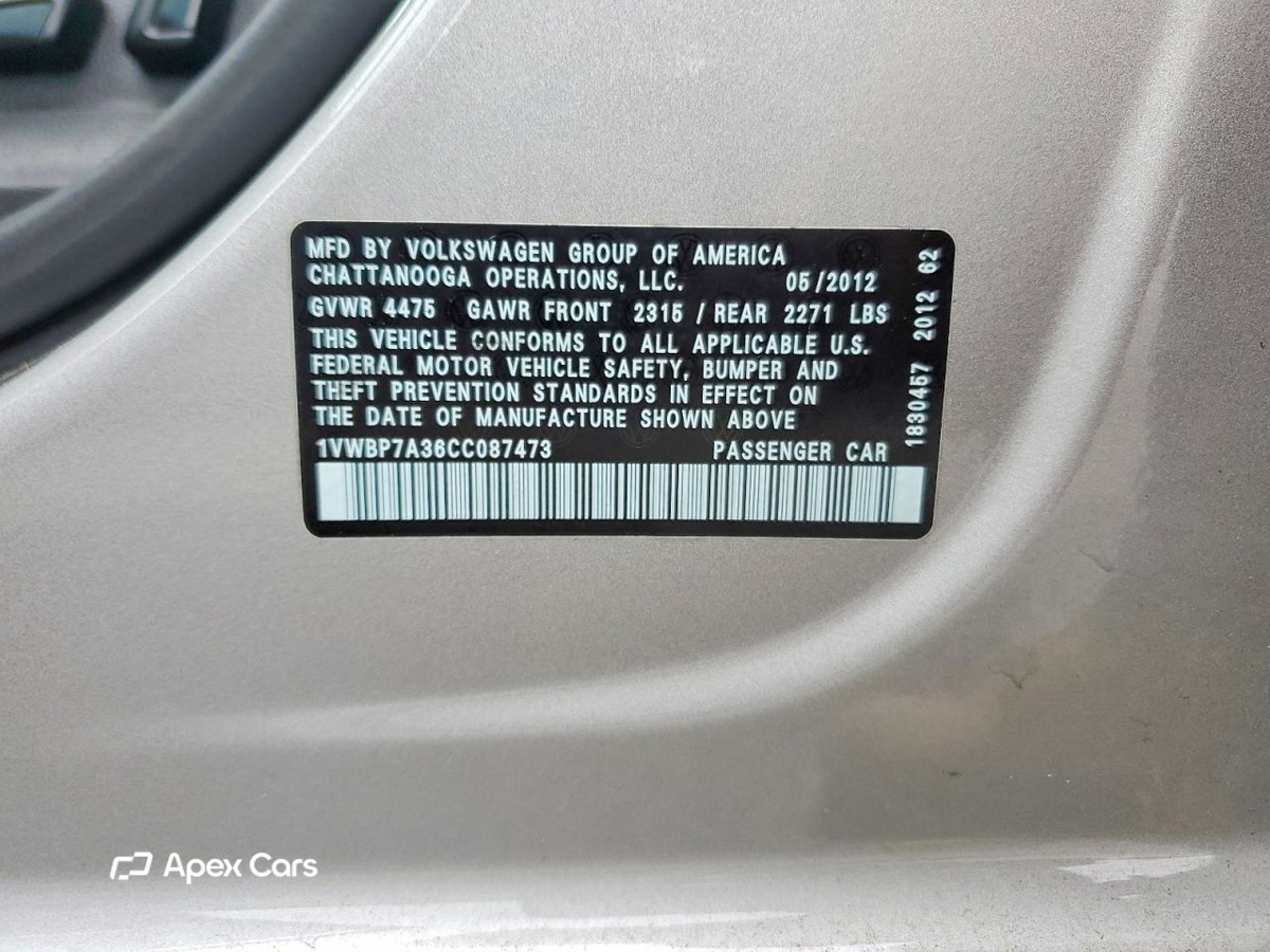 Volkswagen Passat 2012