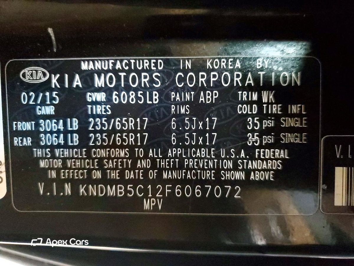 Kia Sedona 2015