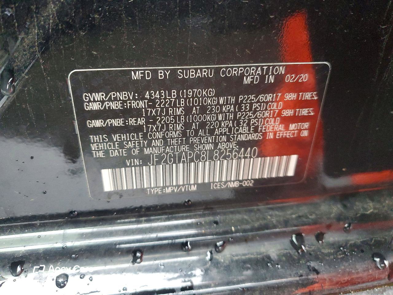 Subaru XV 2020