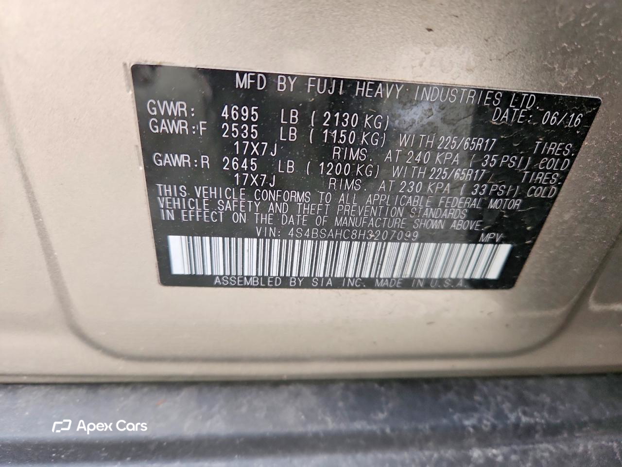 Subaru Outback 2017