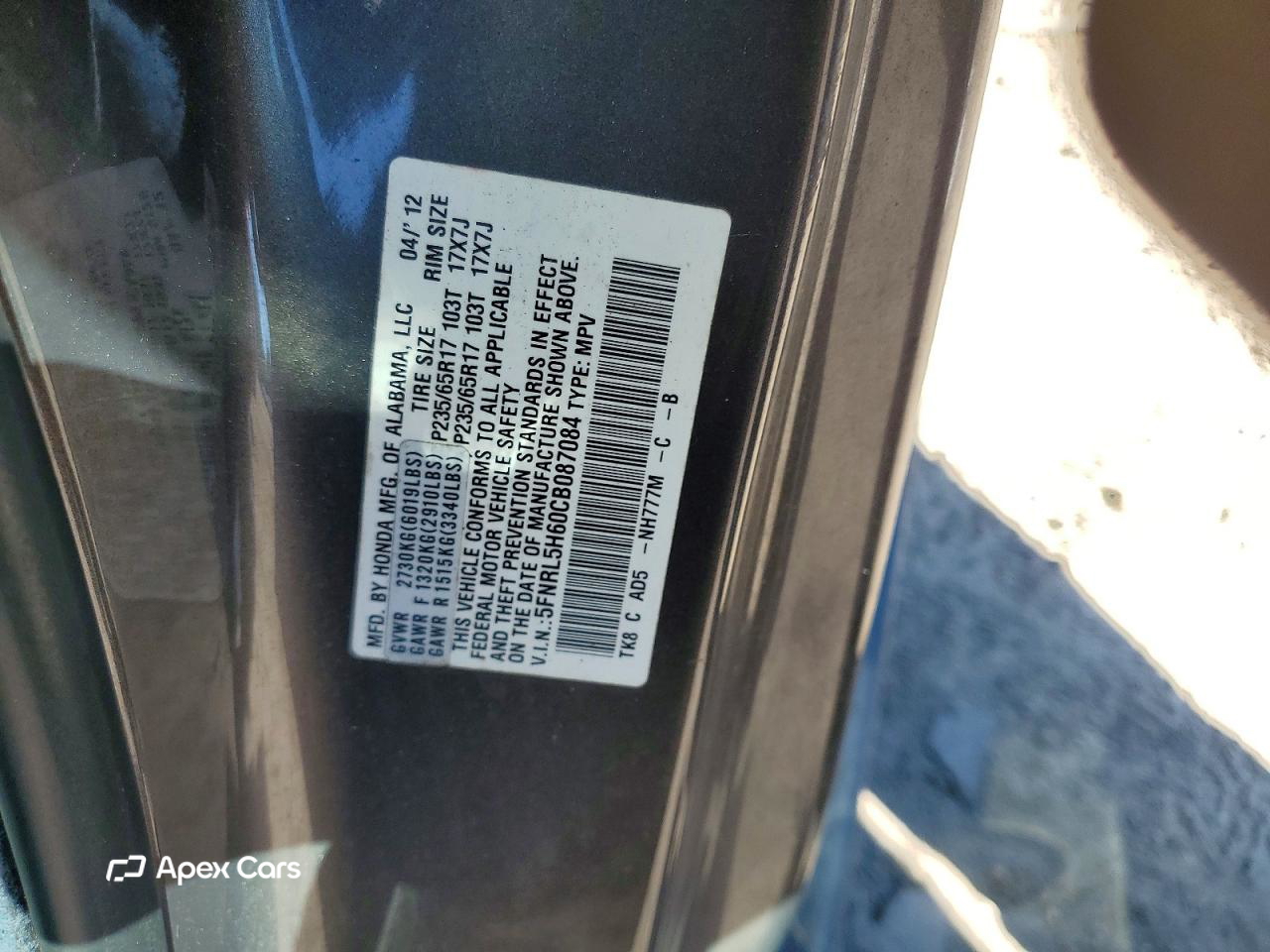 Honda Odyssey 2012