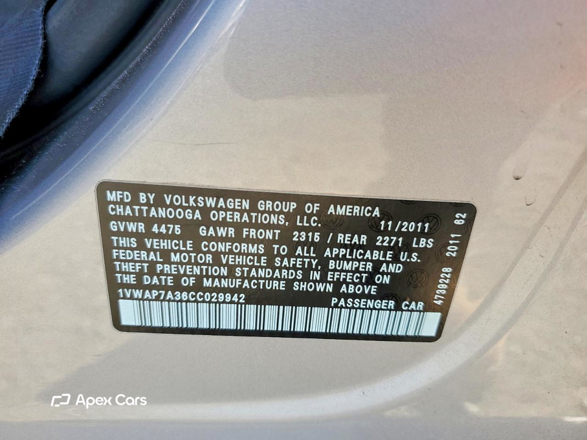 Volkswagen Passat 2012